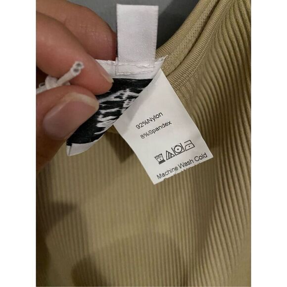 Princess Polly Samantha Mini Dress Beige Size L/XL - Picture 10 of 10